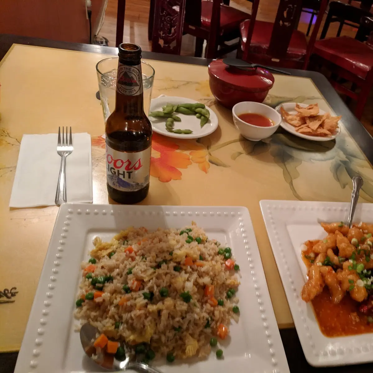 General TSO's Chicken with Fried Rice