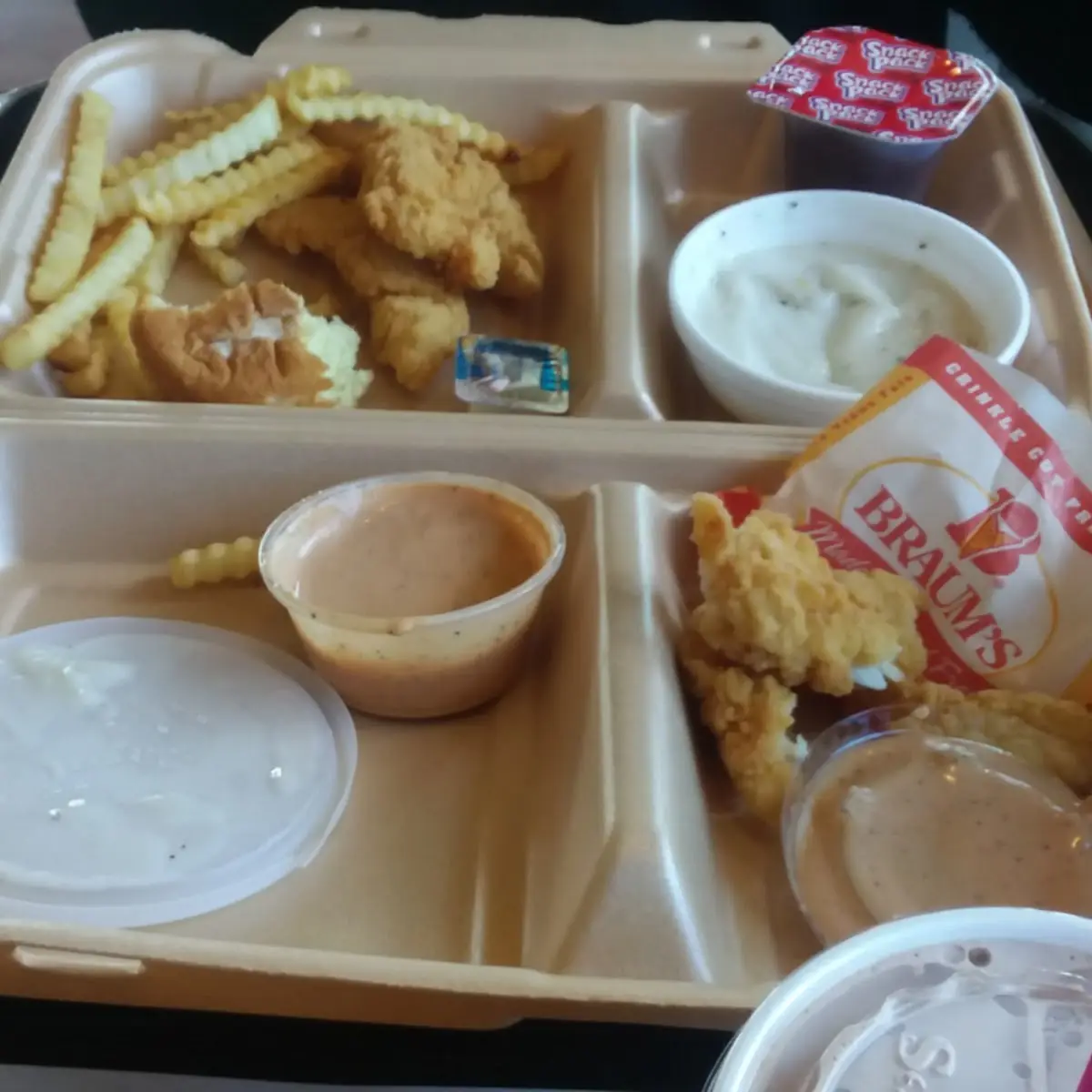 Chicken Strip Dinner with Gravy