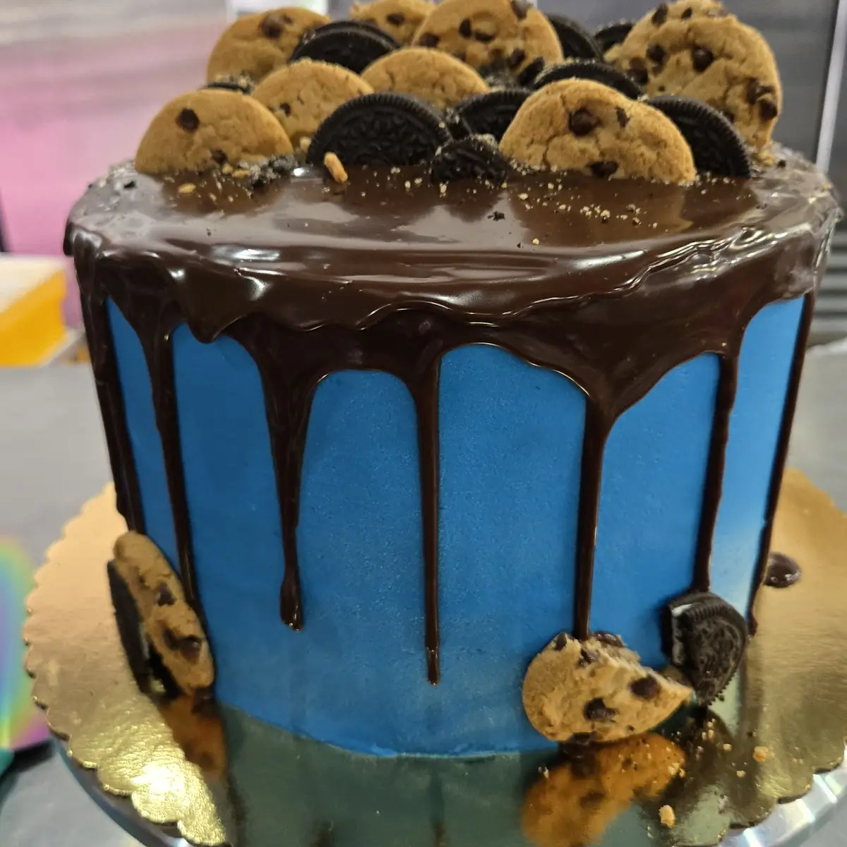 Cookie Monster Cheesecake