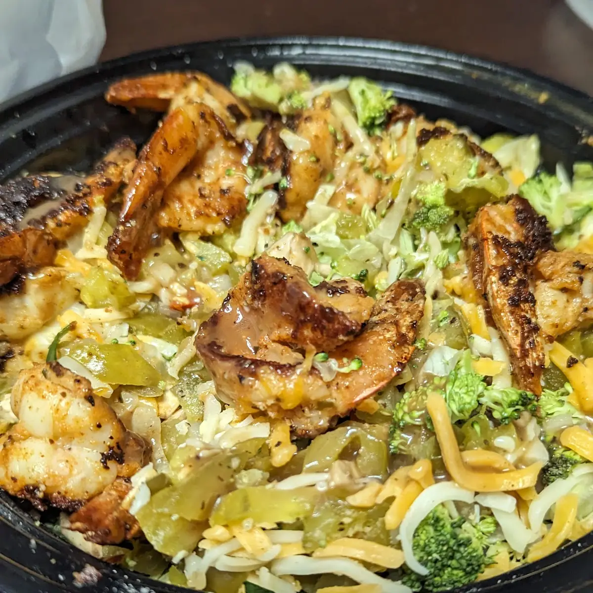 Chopped Salad with Shrimp Bowl