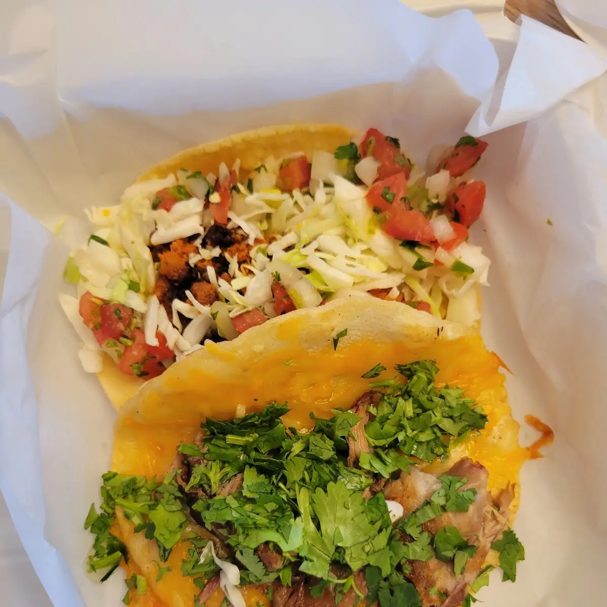 Fresh Taco and Crispy Taco