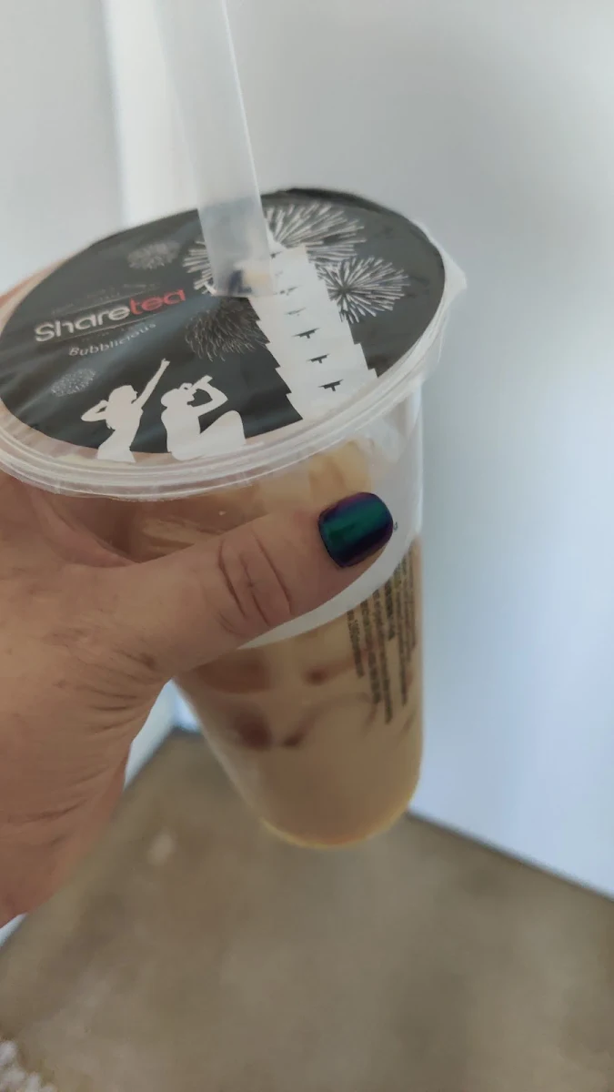 Fresh Milk Black Tea with Pudding