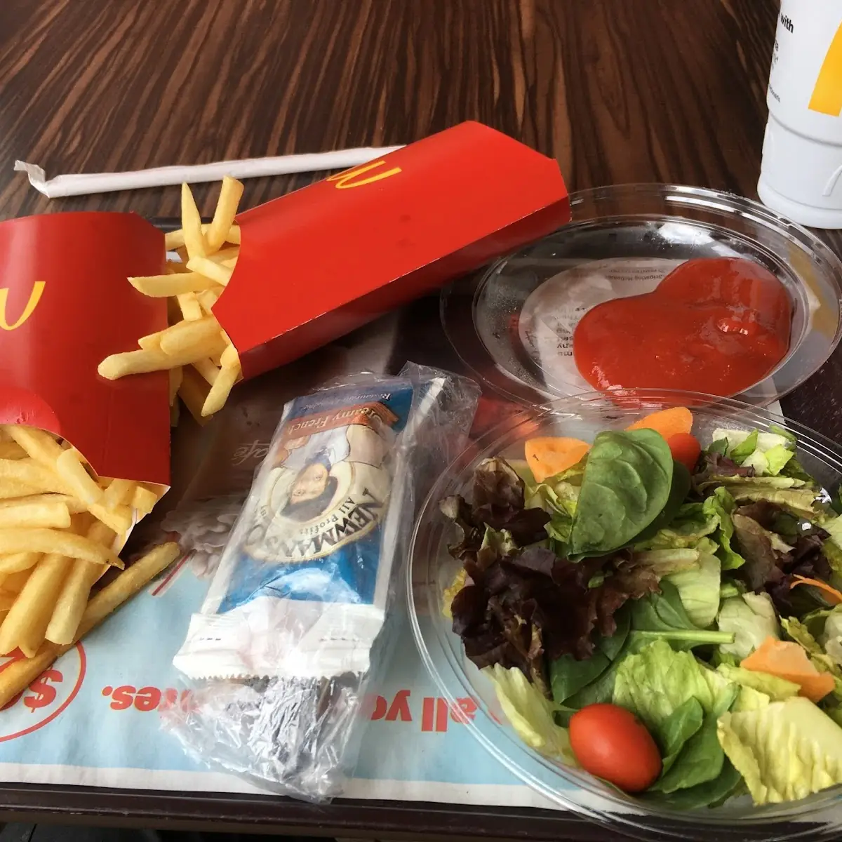 Side Salad and Fries