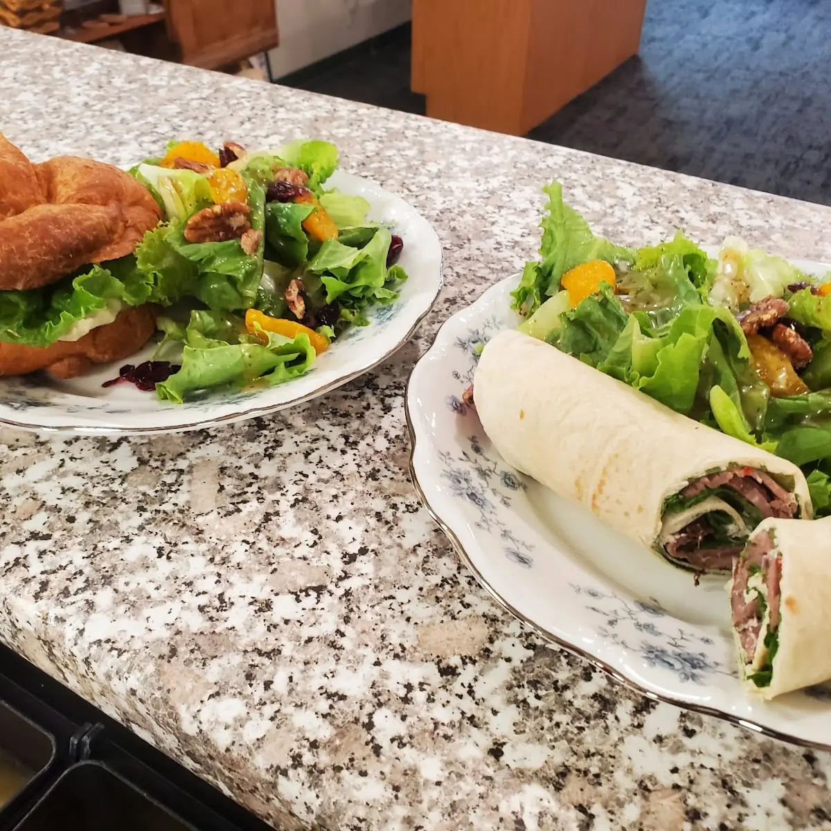 Roast Beef Wrap and House Side Salad