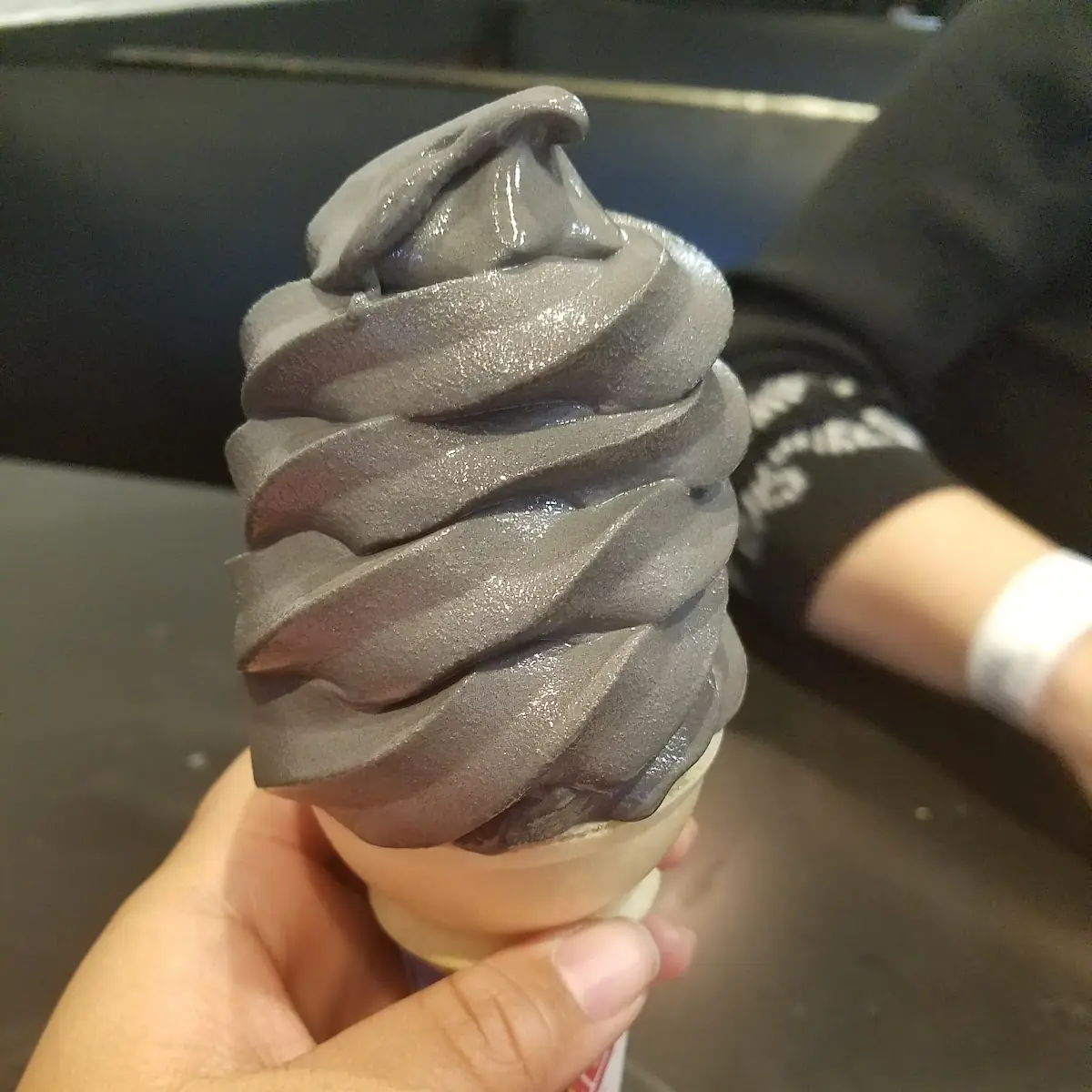 Charcoal Vanilla Ice Cream