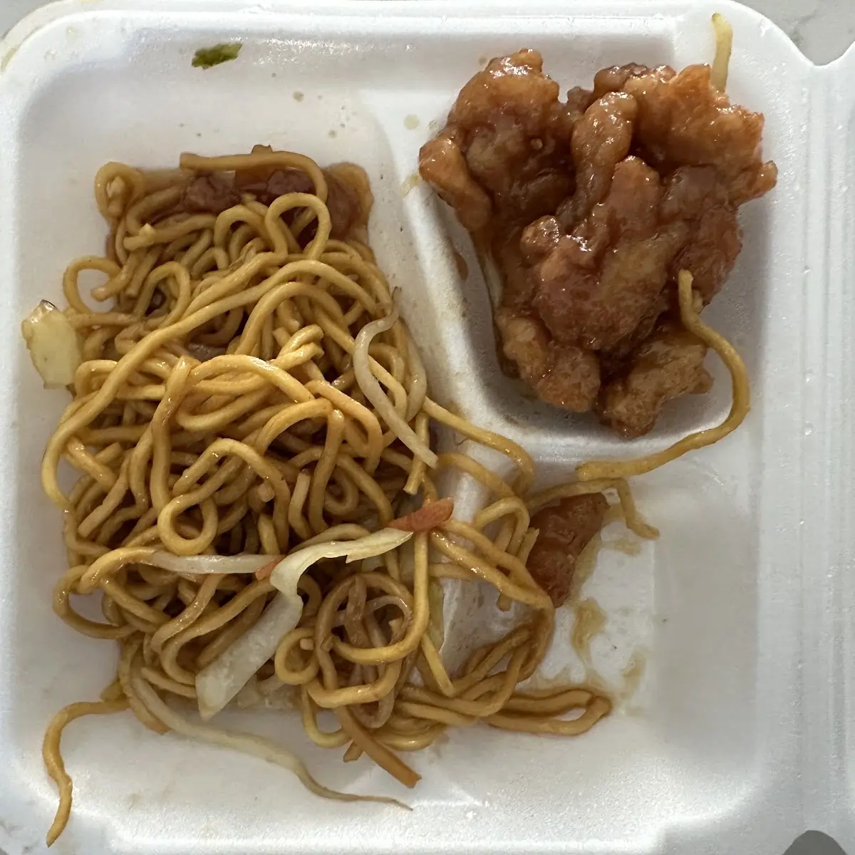 Orange Chicken with Egg Noodles