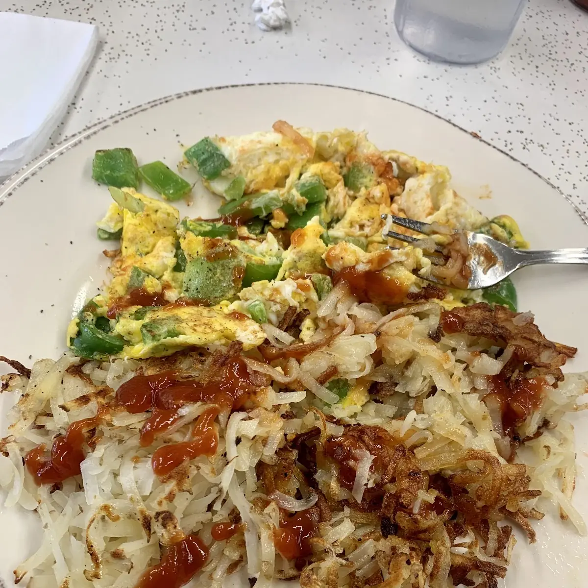 Scrambled Eggs with Bell Peppers and Onions
