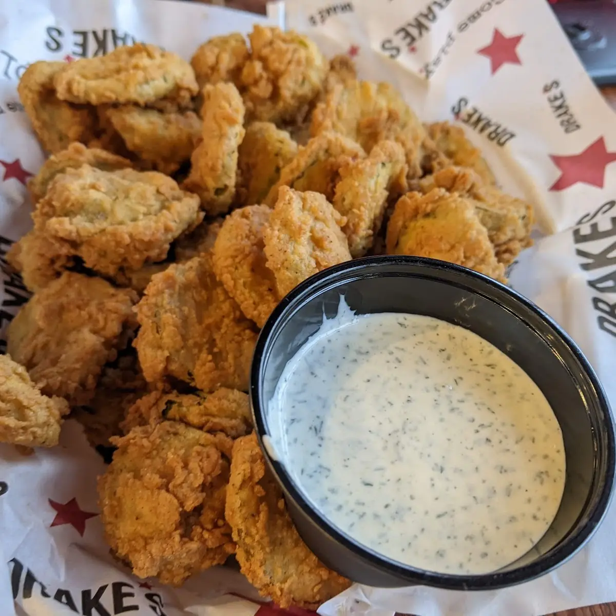 Fried Pickles with Dill Dipping Sauce