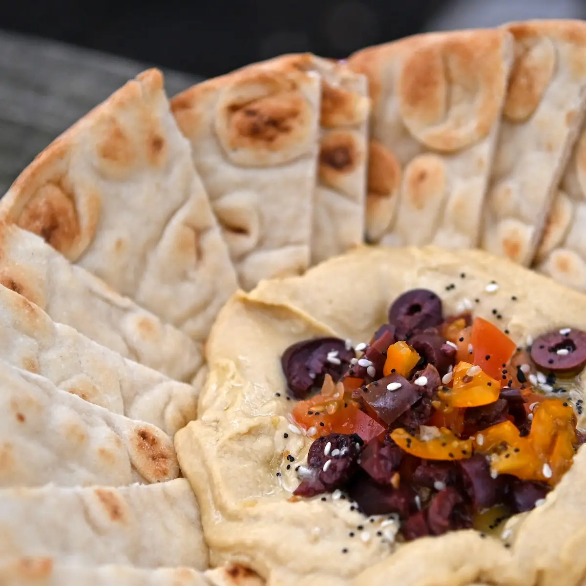 Traditional Flatbread Pizza Vegetarian