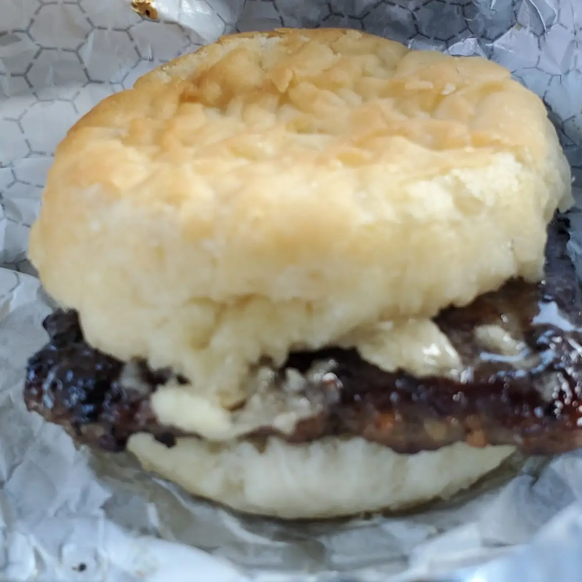 Buttery Sausage Biscuit mmmm