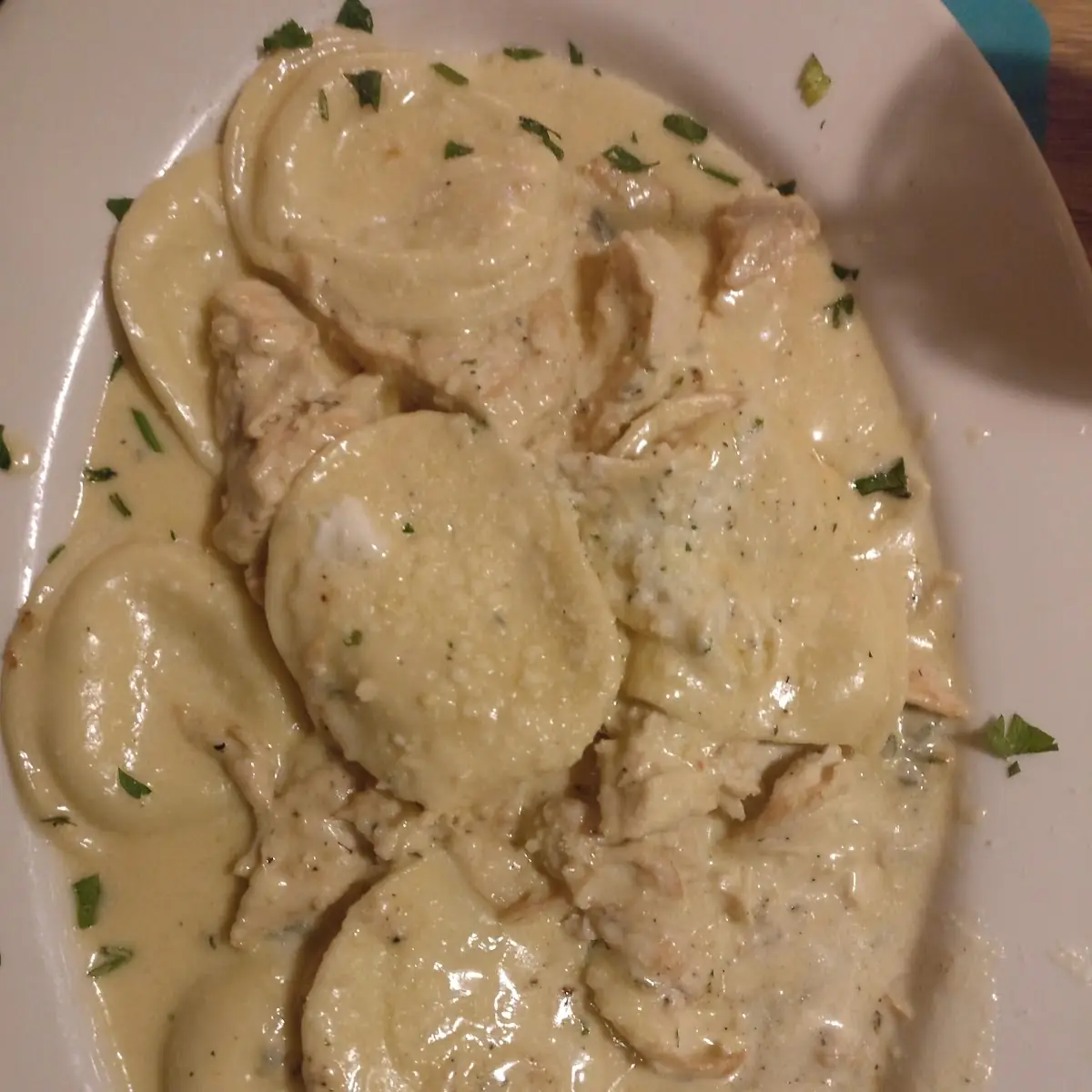 Chicken and Cheese Ravioli