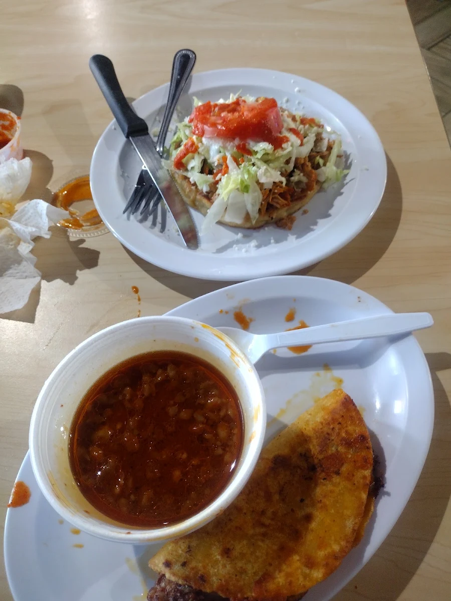 Birria Tacos and Pollo Sope
