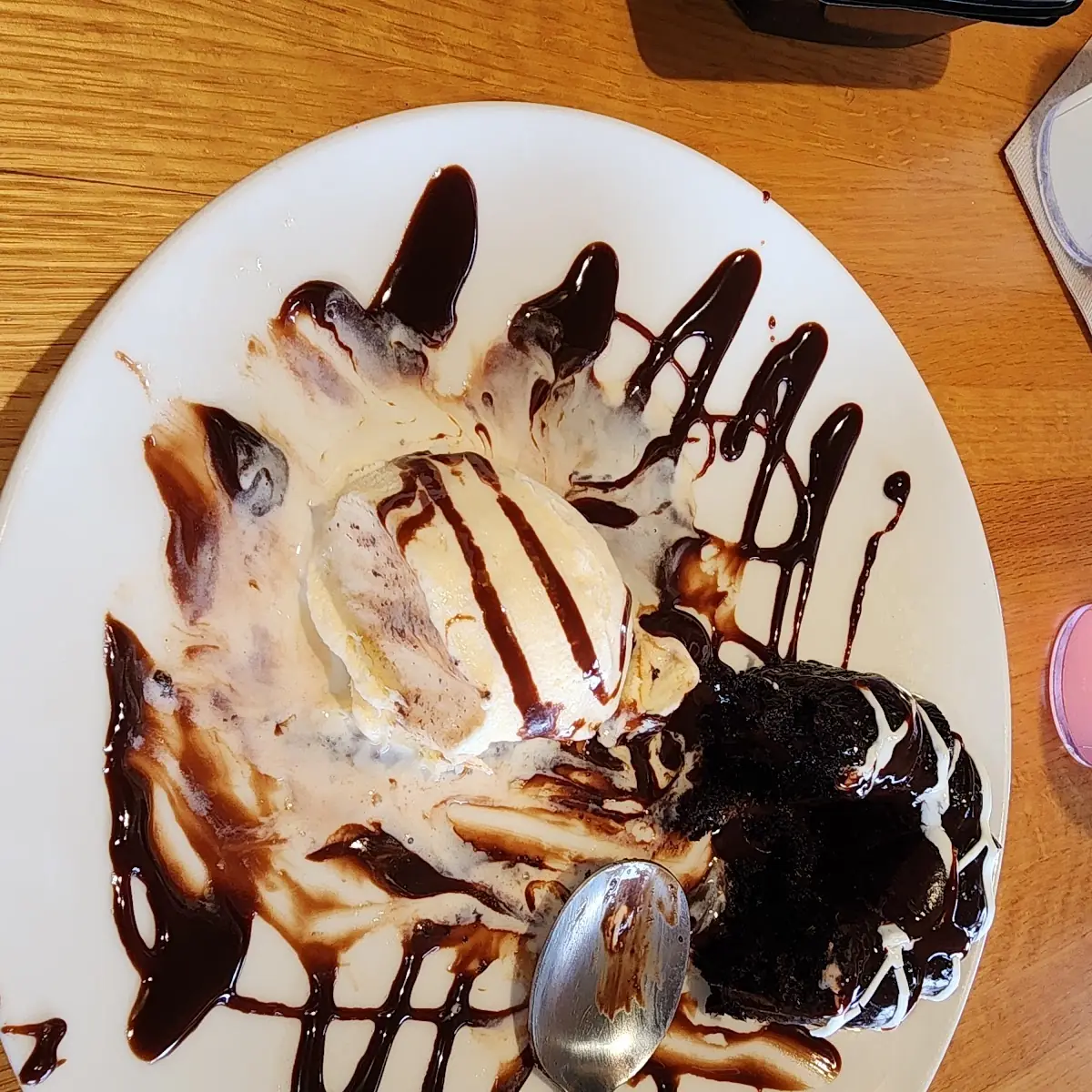 Chocolate Lava Cake and Ice Cream