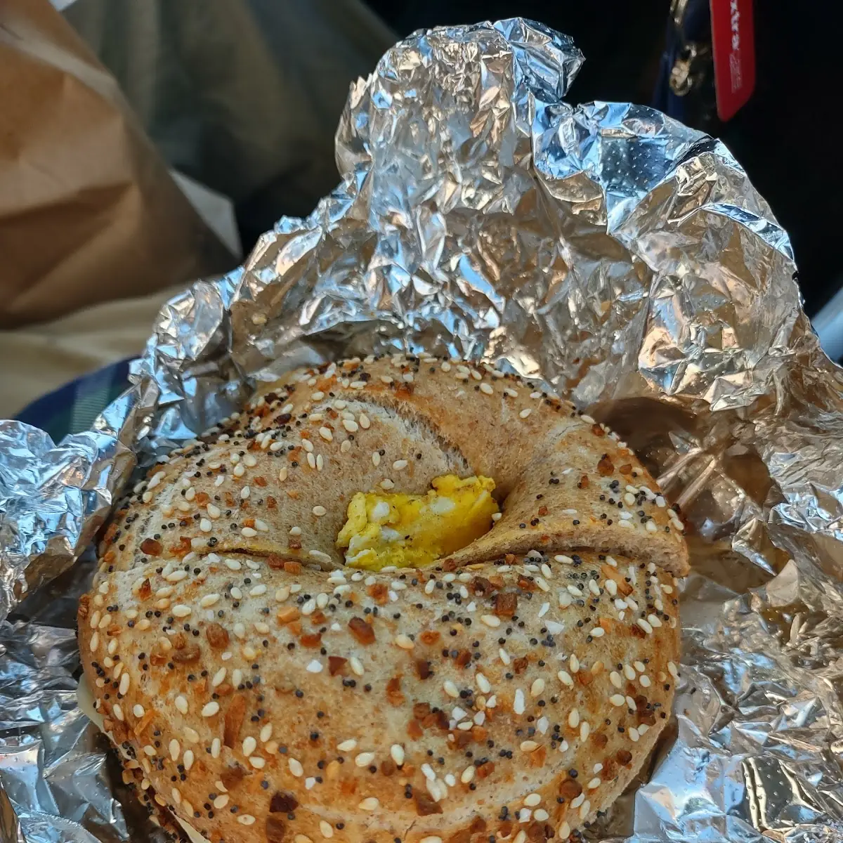 Whole Wheat Everything Bagel Sandwich