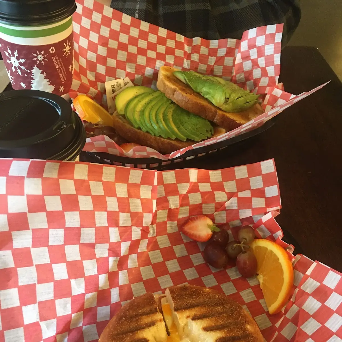 Breakfast Bagel and Avocado Toast, Laura's Coffee Corner White Rock