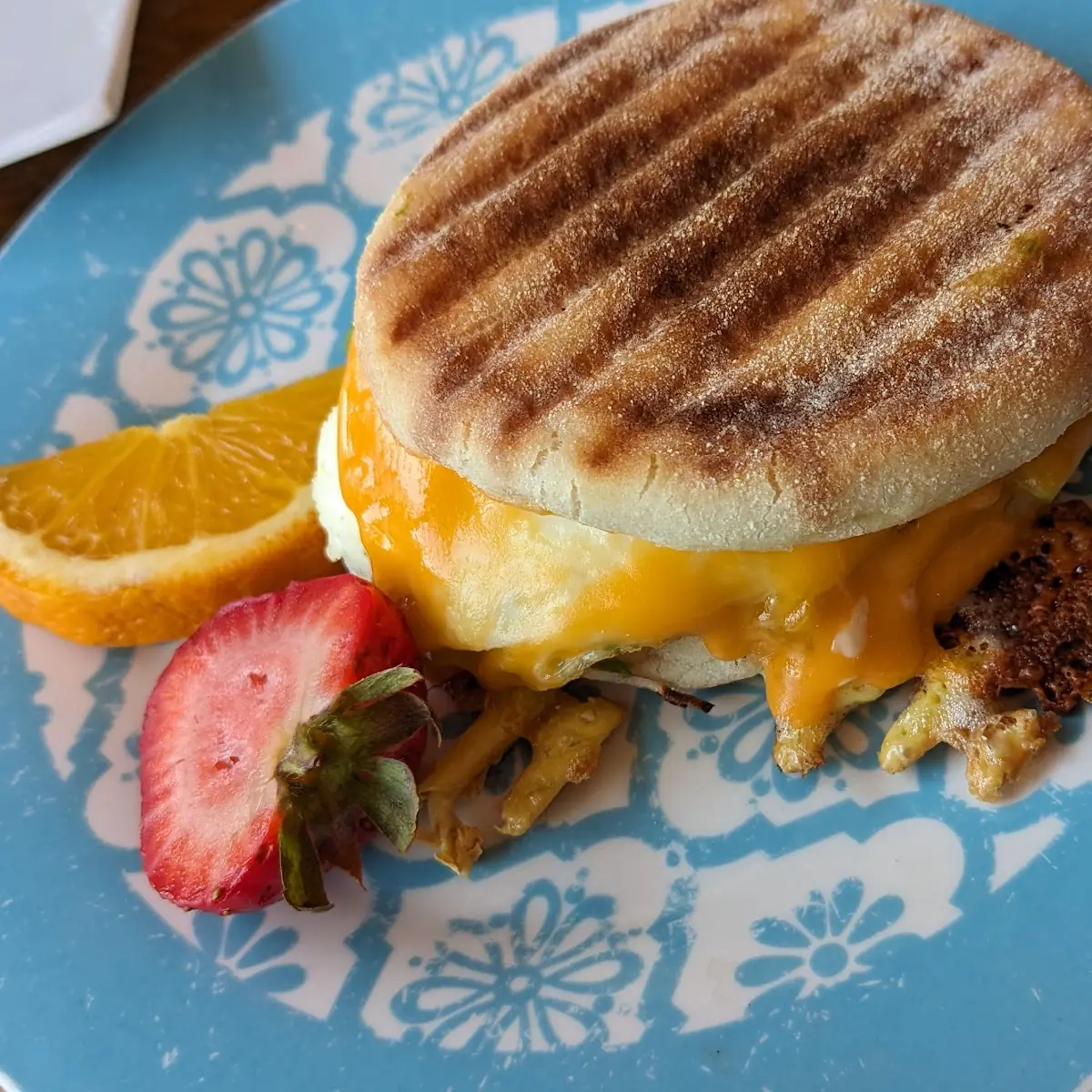 English Muffin Breakfast Sandwich, Laura's Coffee Corner White Rock