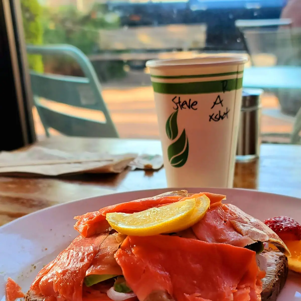 Lox of Love Bagel, Laura's Coffee Corner White Rock
