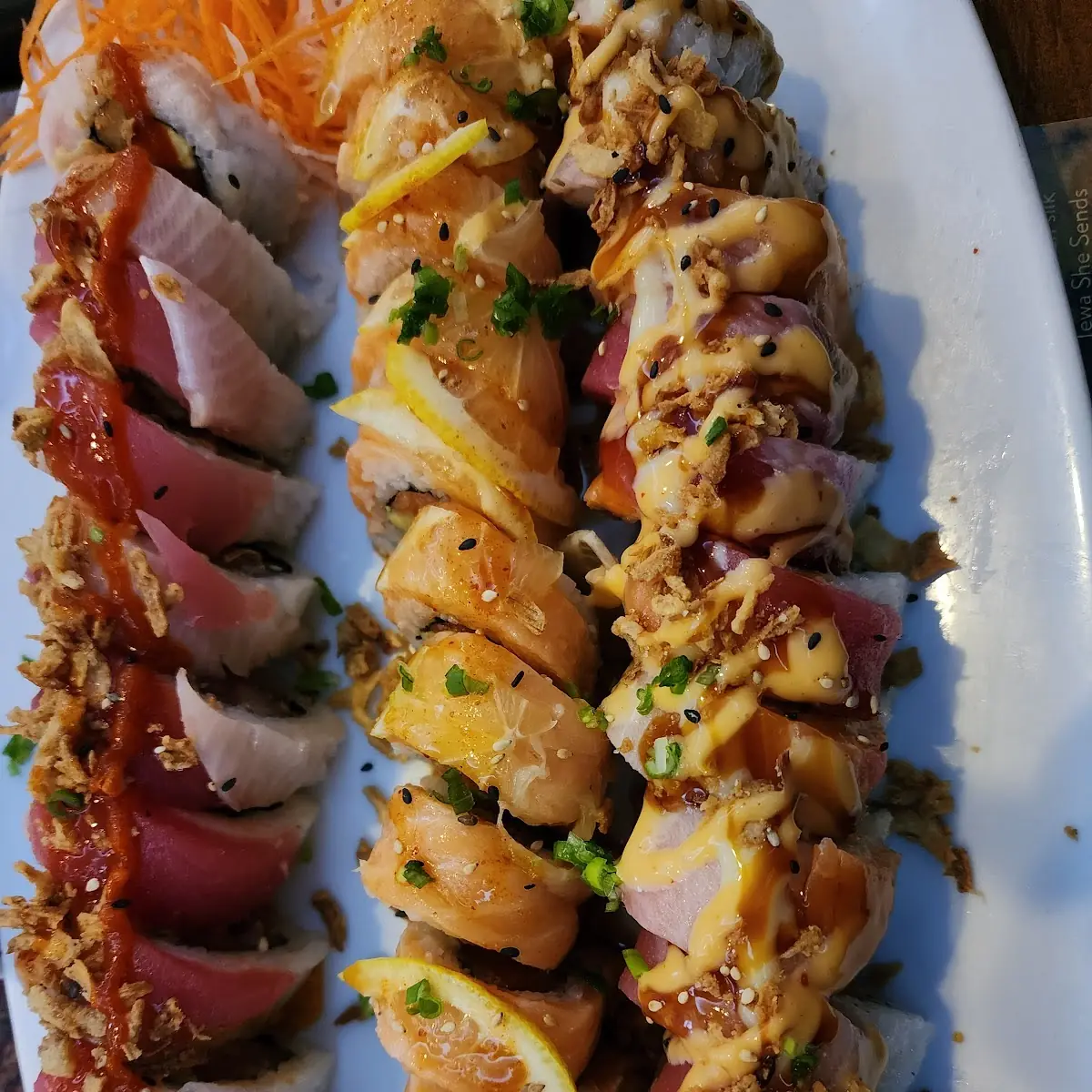 3 Different Sushi Rolls