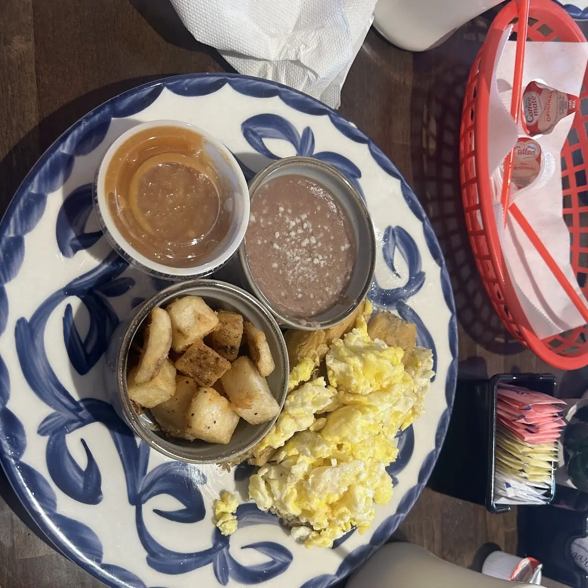 Scrambled Eggs Fried Potatoes