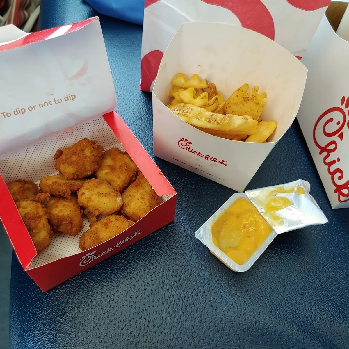 Chicken Nuggets with Waffles Fries