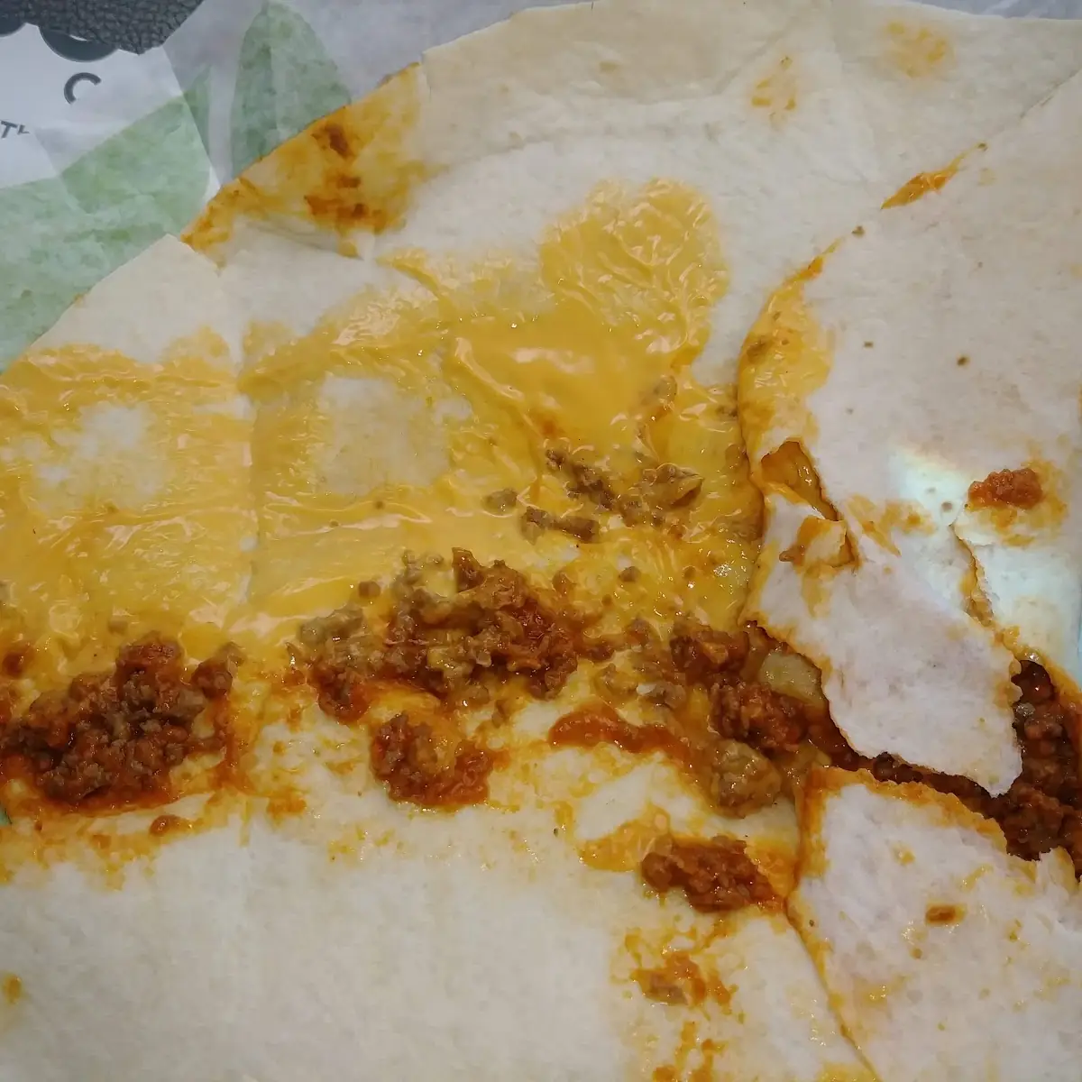 Empty Beef Burrito