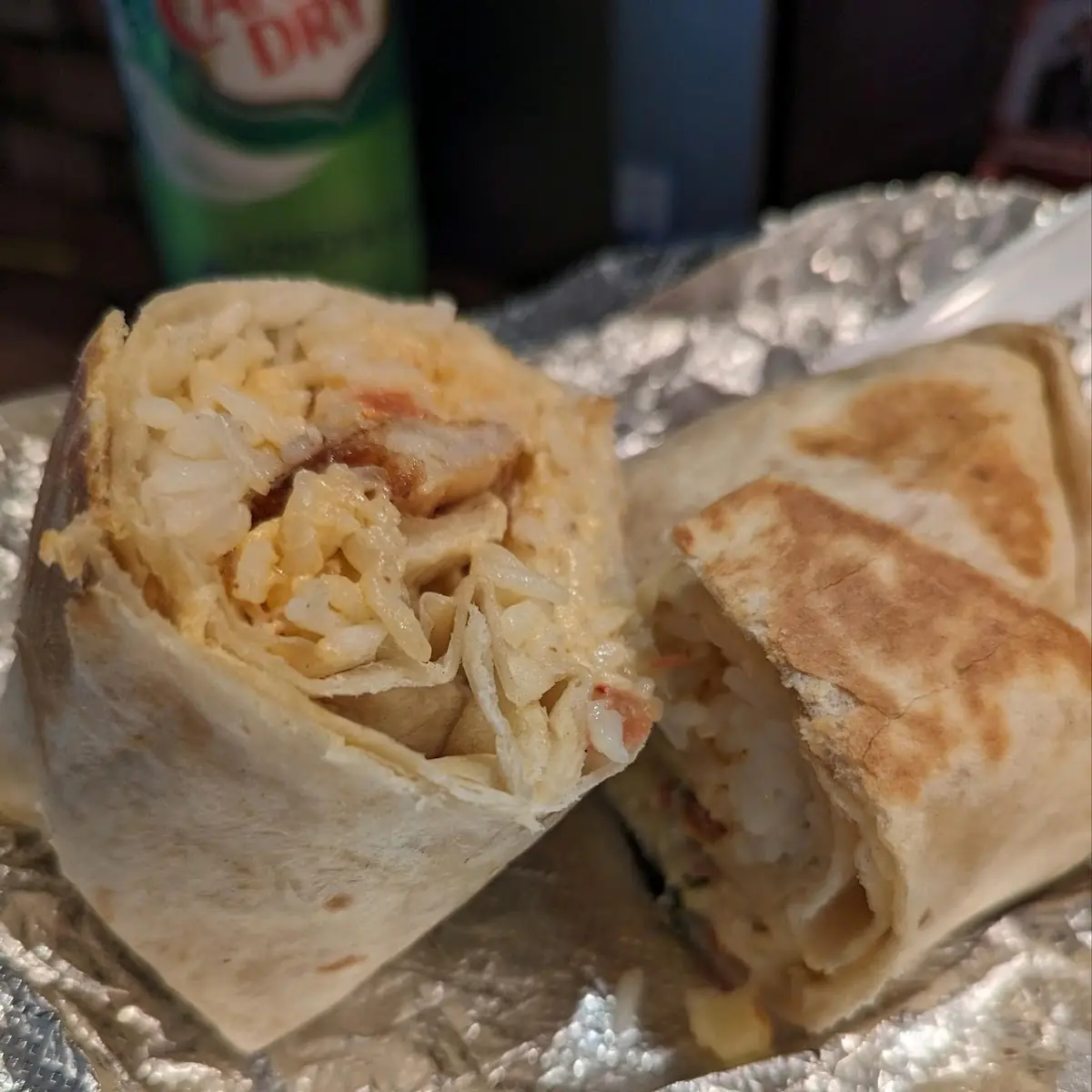 Pollo Tinga Shredded Chicken Burrito