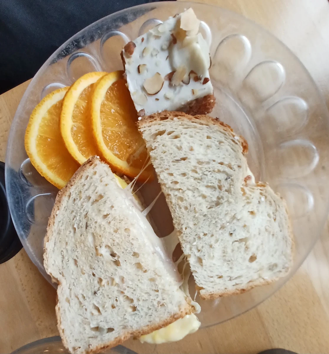 Breakfast Sandwich on Wheat with Ham and Egg