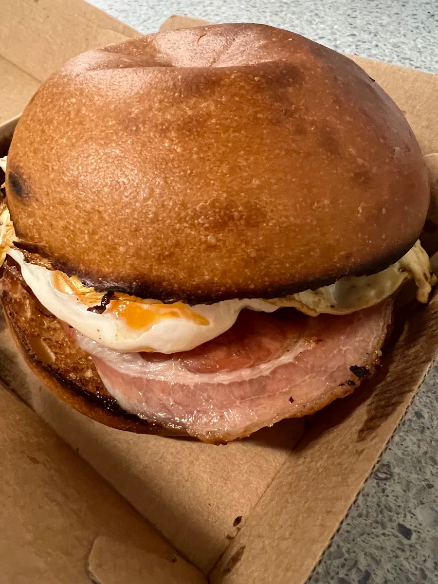 Double Egg & Bacon Roll, Jackies Cafe