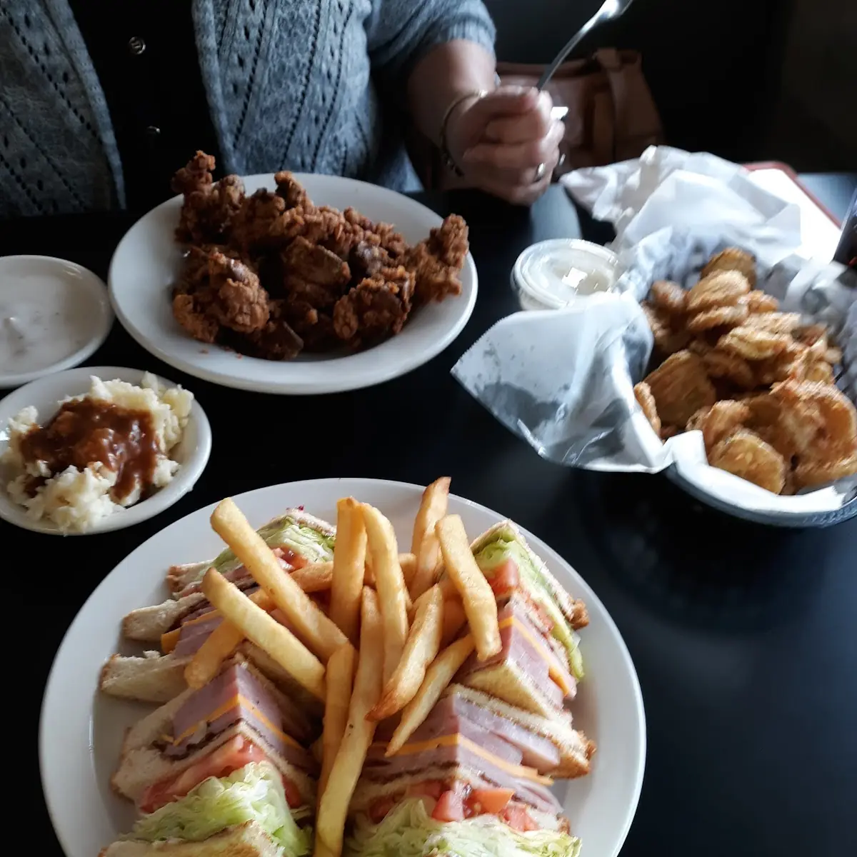 Ham Club Sandwich Plate