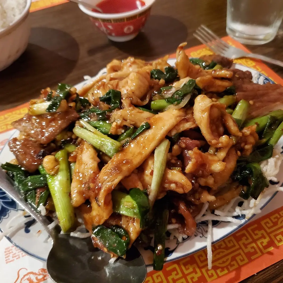 Mongolian Beef and Chicken