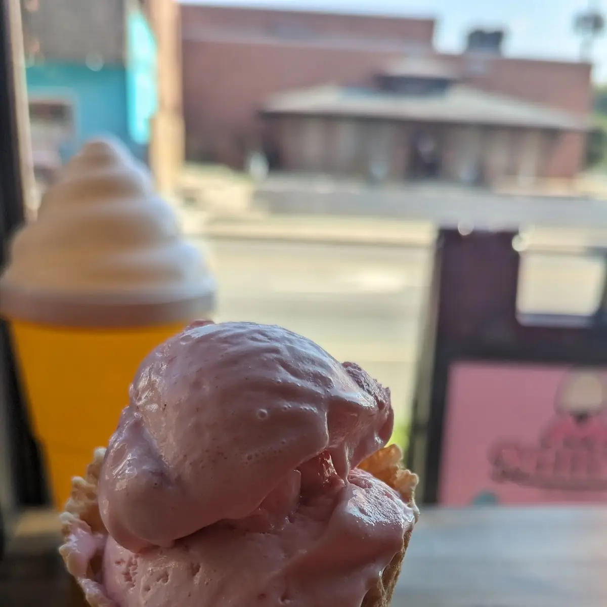 Strawberry Waffle Cone