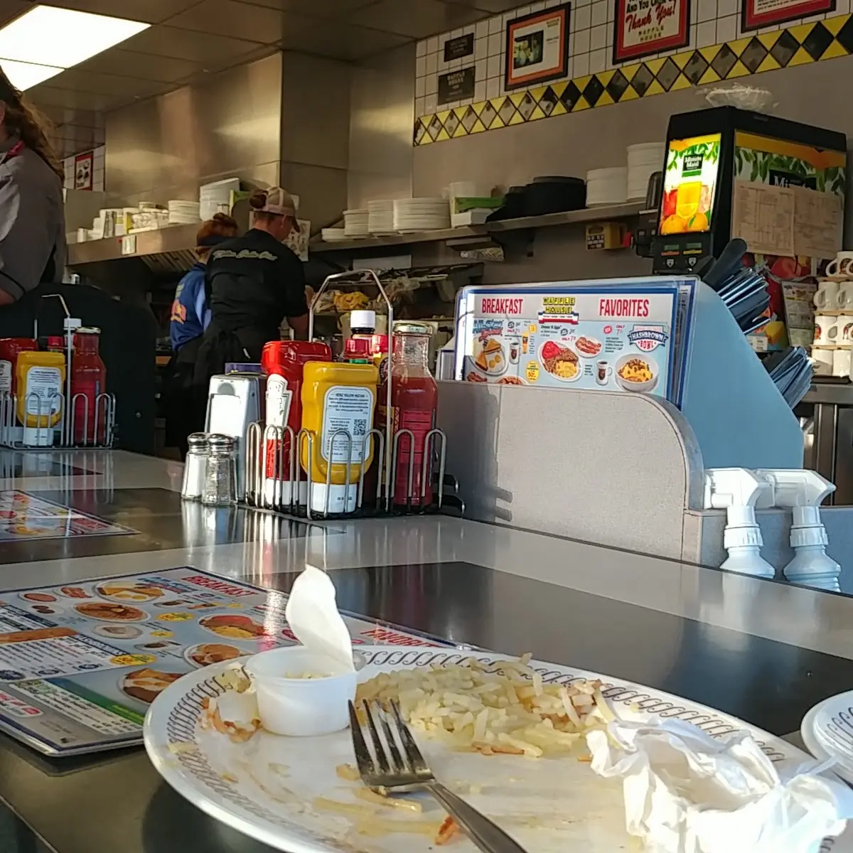 Two Ol with Sausage Hash Browns Scattered Well