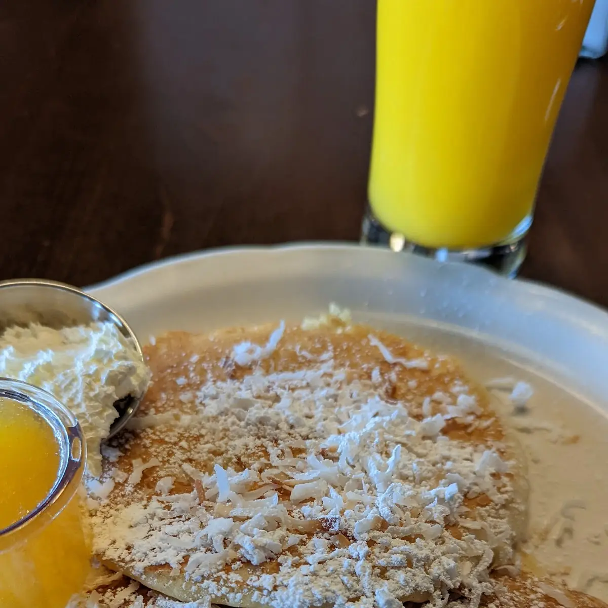 Toasted Coconut Pancakes