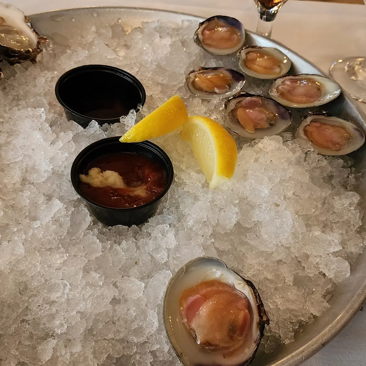 Petite Combination Appetizer Sampler & Oysters on the Half Shell