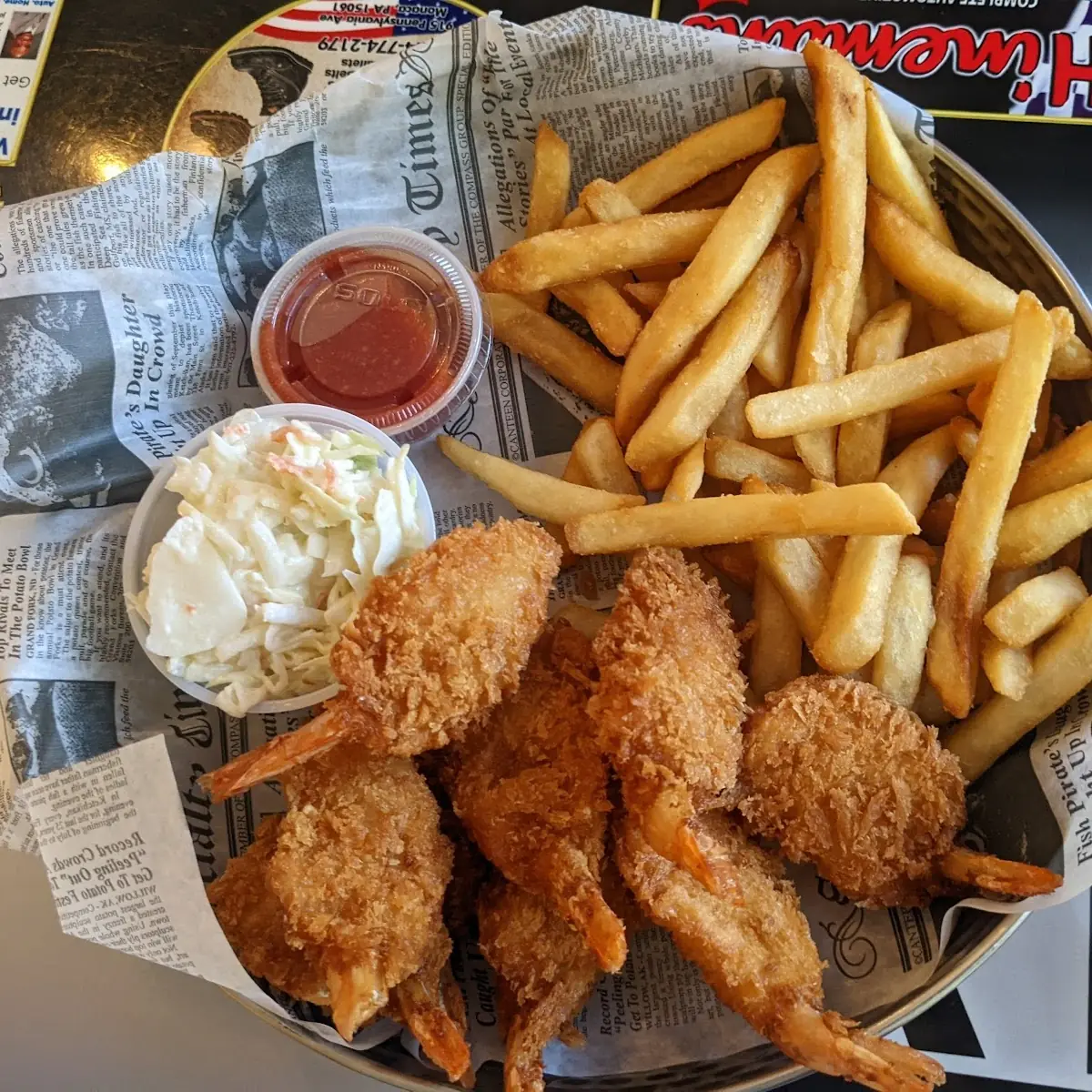 Coconut Shrimp Basket