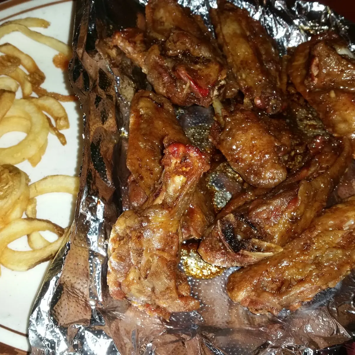 Teriyaki Wings with Fries