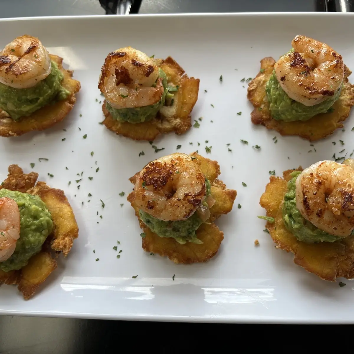 Grilled Shrimp Tostones