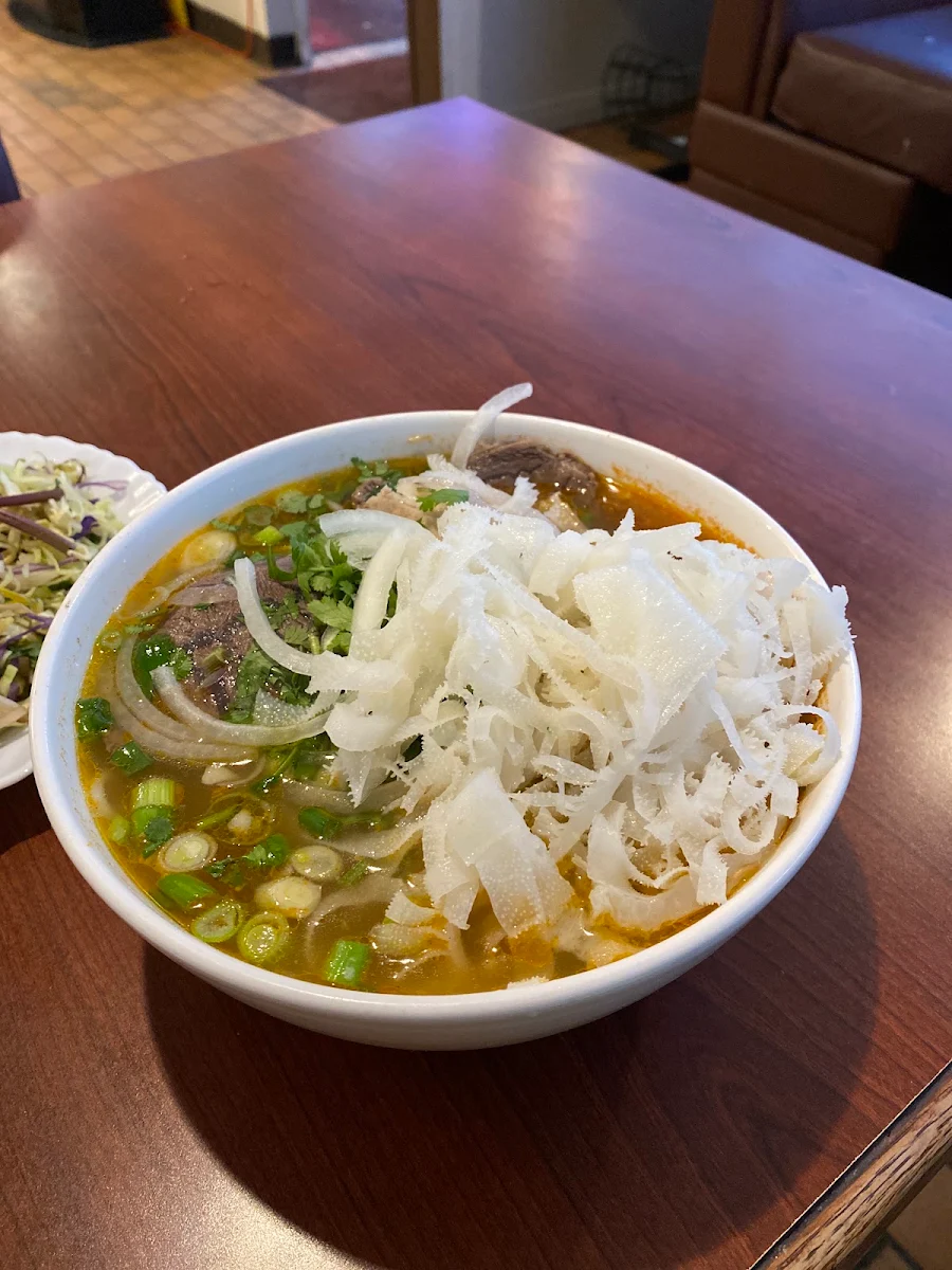 Spicy Hue Beef Noodle Soup Bun Bo Hue, Pho V