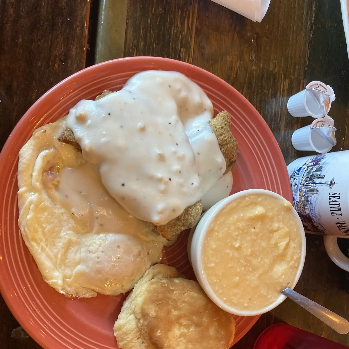 Country Fried Steak and Eggs