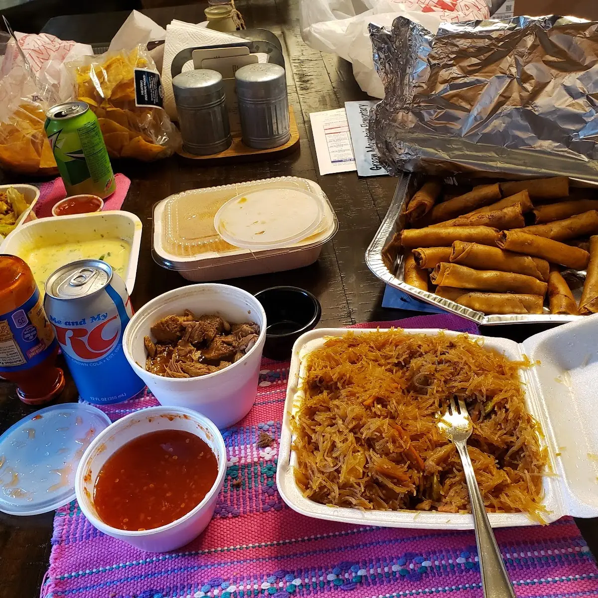 Pancit Chicken Adobo Pork Lumpia