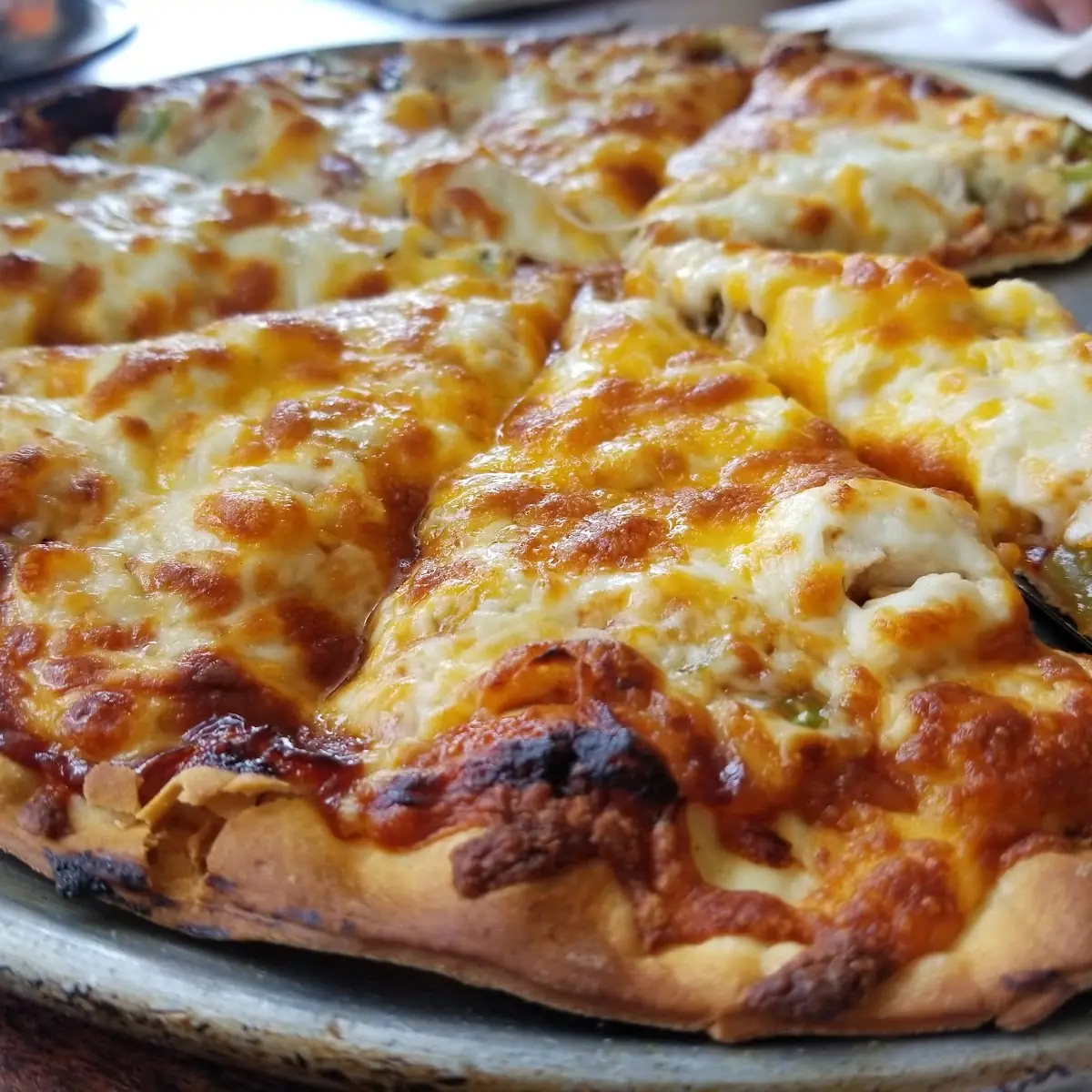 BBQ Chicken Pizza with Green Pepper