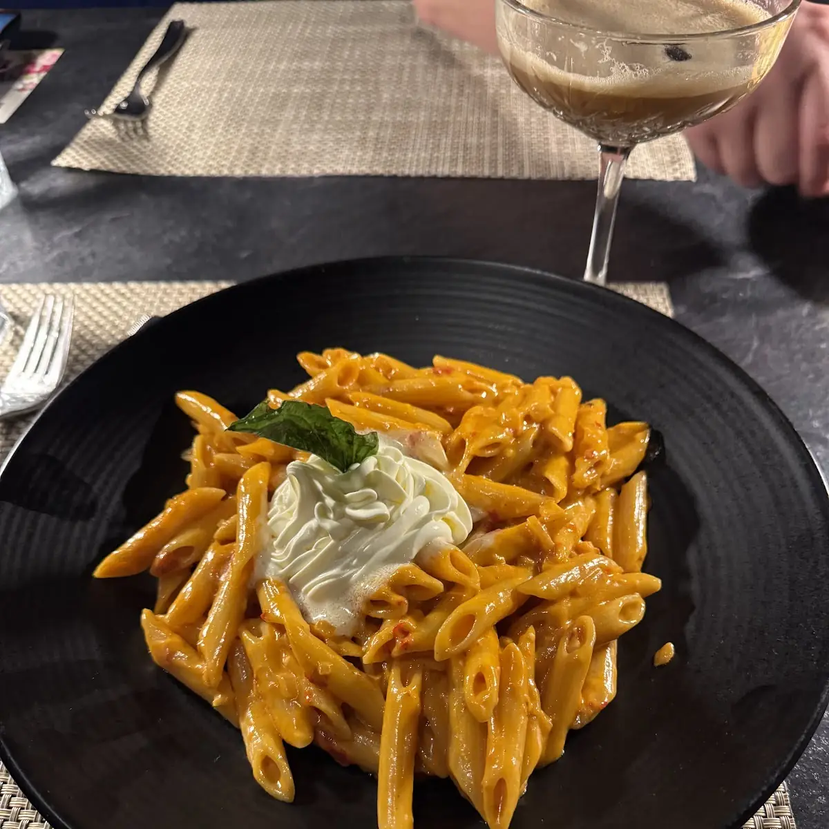 Penne Pasta with Cream Tomato Sauce