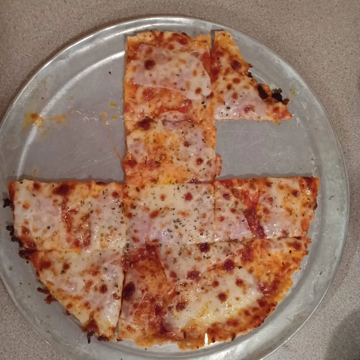 Ham and Cheese Pizza