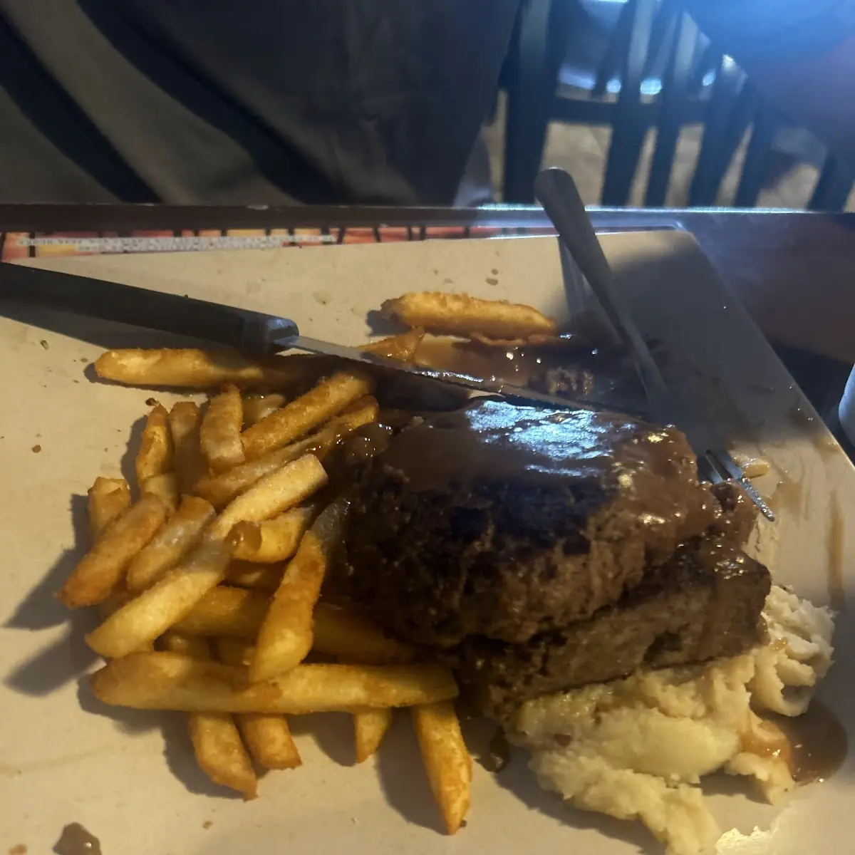 Salisbury Steak Mashed Potatoes Veggie Medley