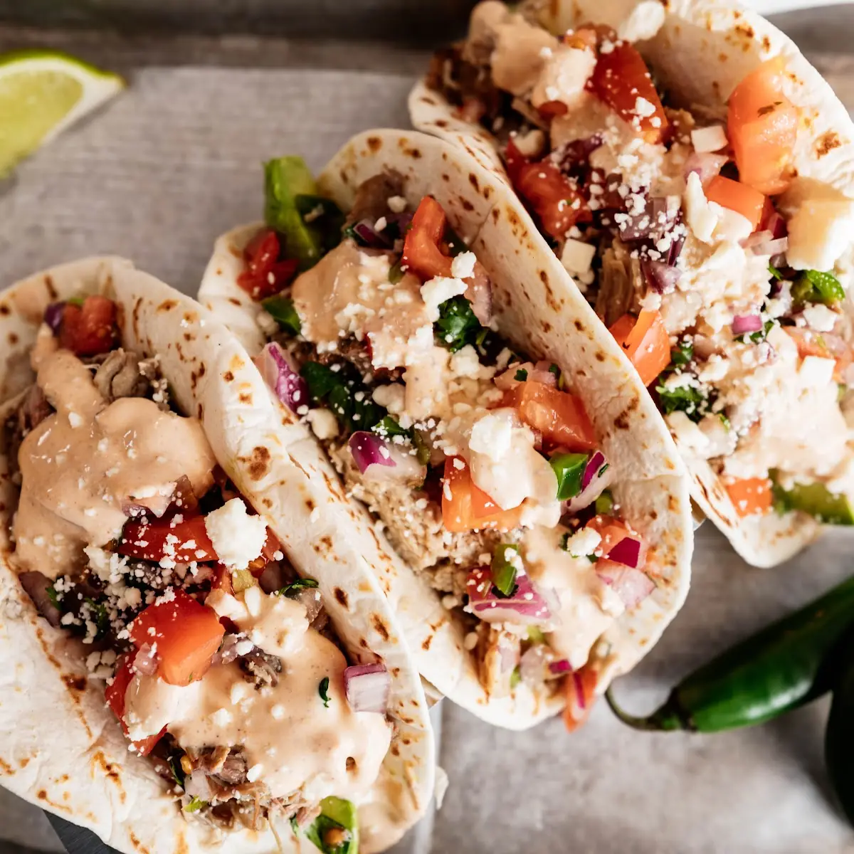 Firecracker Shrimp Tacos