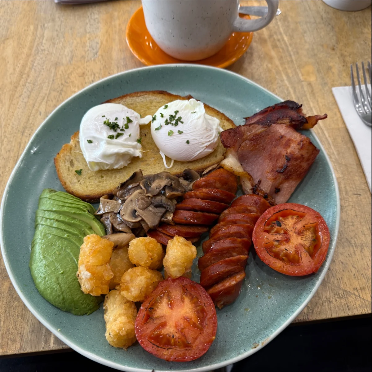 Big Breakfast with Mushrooms