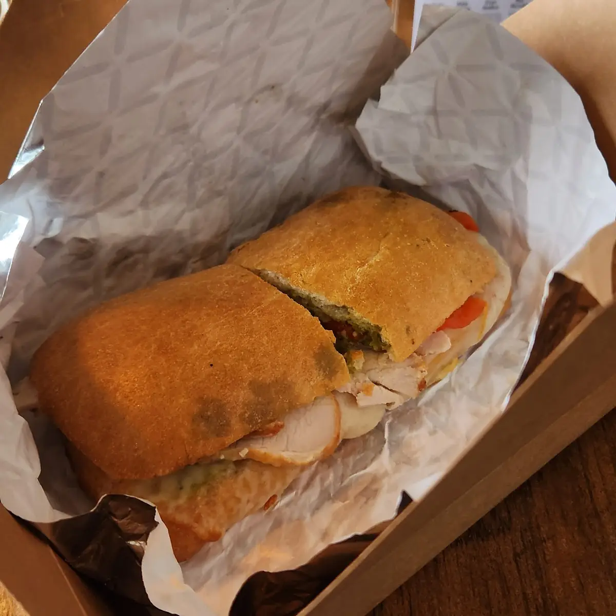 Turkey Pesto Provolone, Berrymore-Crystal Beach Eats