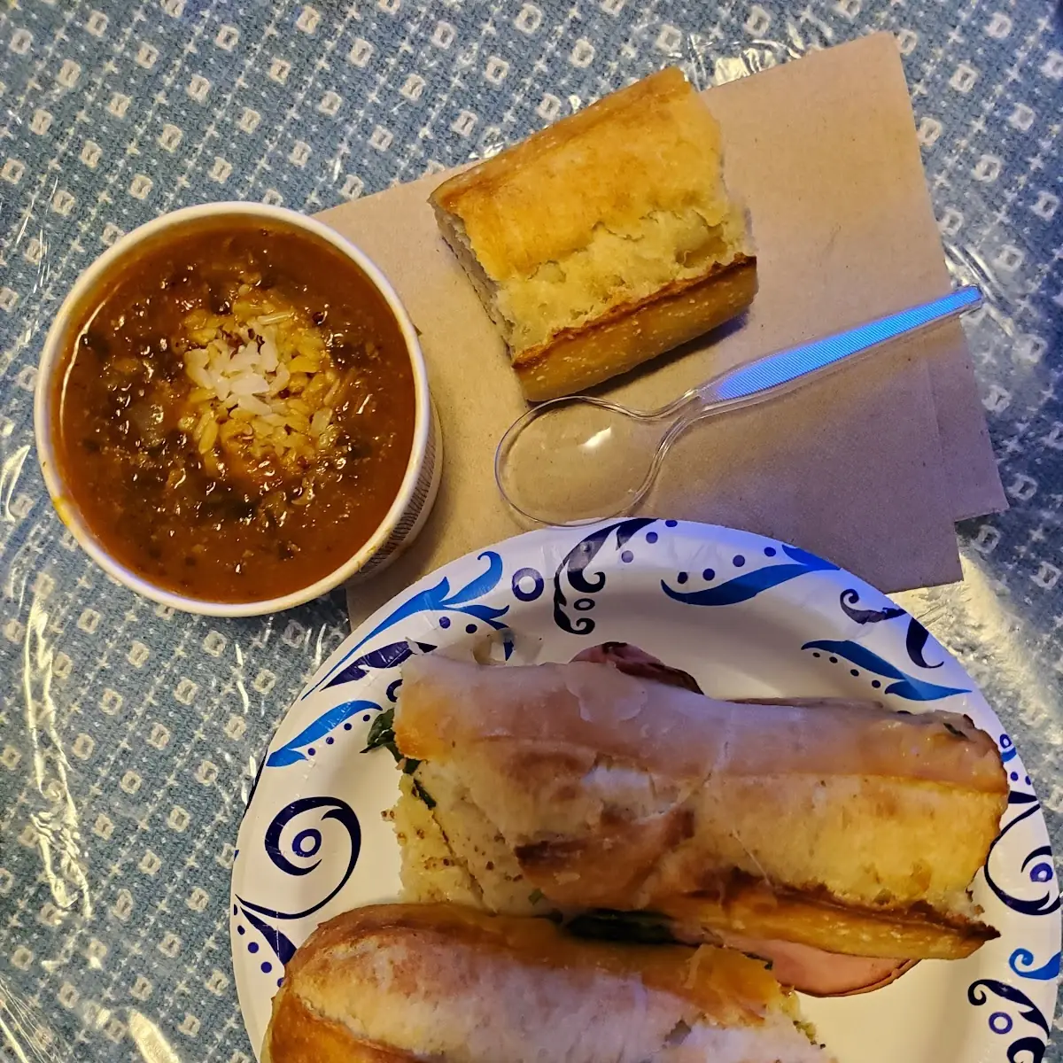 Black Forest Ham with Tika Masala Soup
