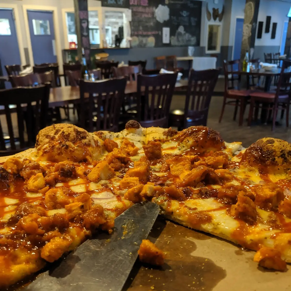 Buffalo BBQ Chicken Pizza