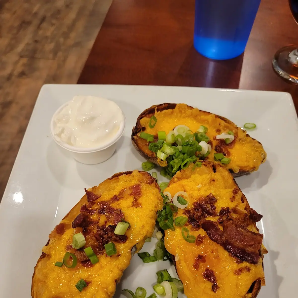 Loaded Potato Skins with Cheese